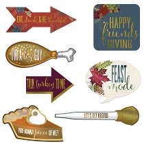 Foil Friendsgiving Photo Fun Signs (Pack of 84) Foil Friendsgiving Photo Fun Signs, friendsgiving, Thanksgiving, fun signs, wholesale, inexpensive, bulk