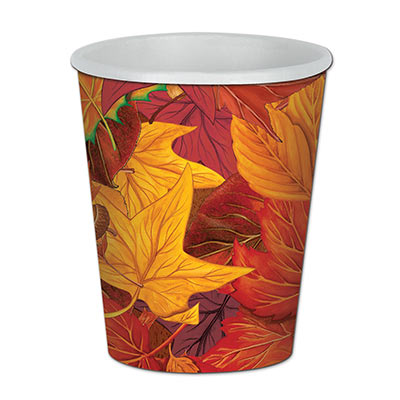 Fall Leaf Beverage Cups for Thanksgiving