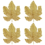 Glittered Fall Leaves (Pack of 48) Glittered Fall Leaves, Fall, Leaves, Thanksgiving, decoration, wholesale, inexpensive, bulk