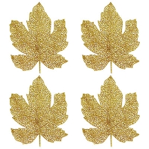 Glittered Fall Leaves (Pack of 48) Glittered Fall Leaves, Fall, Leaves, Thanksgiving, decoration, wholesale, inexpensive, bulk