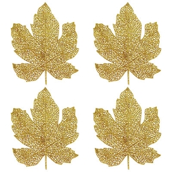 Glittered Fall Leaves (Pack of 48) Glittered Fall Leaves, Fall, Leaves, Thanksgiving, decoration, wholesale, inexpensive, bulk