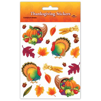 Colorful Thanksgiving Stickers