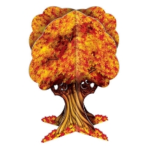 3-D Fall Tree Centerpiece for Thanksgiving 