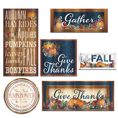 Foil Fall Thanksgiving Cutouts (Pack of 72) Foil Fall Thanksgiving Cutouts, fall, Thanksgiving, decoration, wholesale, inexpensive, bulk
