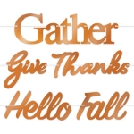 Foil Fall Thanksgiving Streamer Set (Pack of 12) Foil Fall Thanksgiving Streamer Set, Thanksgiving, streamer, decoration, fall, wholesale, inexpensive, bulk