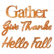Foil Fall Thanksgiving Streamer Set (Pack of 12) Foil Fall Thanksgiving Streamer Set, Thanksgiving, streamer, decoration, fall, wholesale, inexpensive, bulk