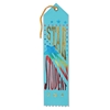 Star Student Award Light Blue Ribbon with bold lettering and colorful  shooting star 