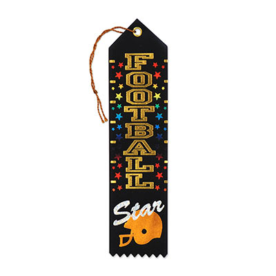 Football Star Award Ribbon (Pack of 6) Football Star Award Ribbon, football, football star, award, ribbon, sports, wholesale, inexpensive, bulk