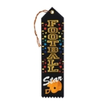 Football Star Award Ribbon (Pack of 6) Football Star Award Ribbon, football, football star, award, ribbon, sports, wholesale, inexpensive, bulk