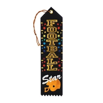 Football Star Award Ribbon (Pack of 6) Football Star Award Ribbon, football, football star, award, ribbon, sports, wholesale, inexpensive, bulk