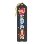 Aged To Perfection Award Black Ribbon with gold and silver lettering 
