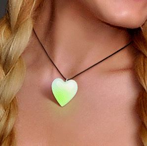 Aurora Heart LED Fashion Necklace. This Aurora Heart Fashion Necklace will provide just the right amount of flare to any outfit.