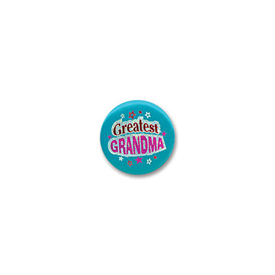Greatest Grandma Satin Button (Pack of 6) Greatest Grandma Satin Button, greatest grandma, grandma, button, party favor, baby shower, wholesale, inexpensive, bulk