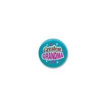 Greatest Grandma Satin Button (Pack of 6) Greatest Grandma Satin Button, greatest grandma, grandma, button, party favor, baby shower, wholesale, inexpensive, bulk