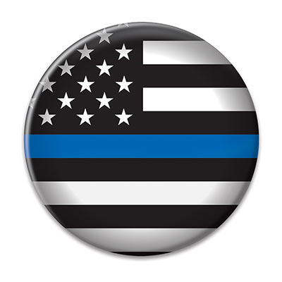 Law Enforcement Button (Pack of 6) Law Enforcement Button, law enforcement, button, party favor, patriotic, wholesale, inexpensive, bulk