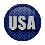 USA Button (Pack of 6) USA Button, USA, button, patriotic, Independence Day, July 4th, wholesale, inexpensive, bulk