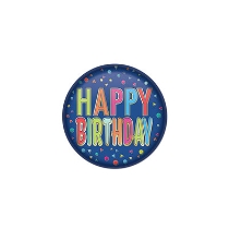 Happy Birthday Button (Pack of 6) Happy Birthday Button, happy birthday, button, party favor, wholesale, inexpensive, bulk