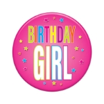 Birthday Girl Button (Pack of 6) Birthday Girl Button, birthday girl, birthday, button, party favor, wholesale, inexpensive, bulk