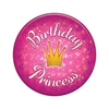 Birthday Princess Button (Pack of 6) Birthday Princess Button, birthday princess, button, party favor, birthday, wholesale, inexpensive, bulk