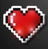 Pixel heart pins that lights up with LED lights. 