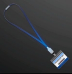 Blue supernova light up lanyard with badge included. 