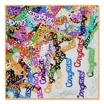 Congrats Multi Color Confetti 