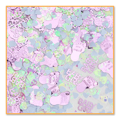 Baby Girl Confetti in Multi Colors and Opalescent 