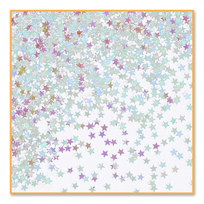 Iridescent Small Stars Confetti