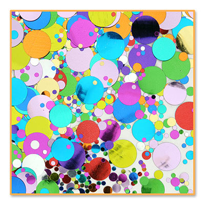 Metallic Multi color & different size Party Polka dots Confetti