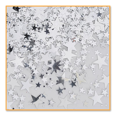 Metallic different size Silver Confetti 
