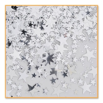 Metallic different size Silver Confetti 