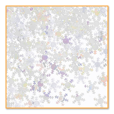 Iridescent Snowflakes Confetti (Pack of 6) Iridescent Snowflakes Confetti, confetti, snowflakes, Holiday parties, Christmas, decoratoins