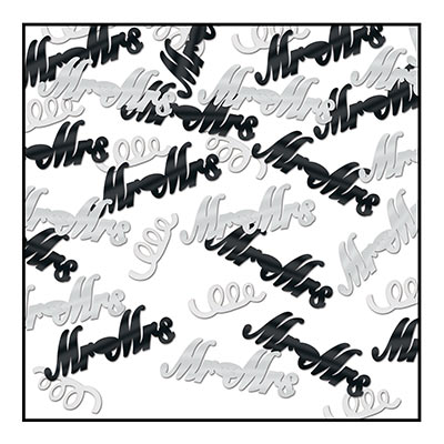 Mr & Mrs Confetti (Pack of 6) Mr & Mrs Confetti, mr & mrs, Confetti, decoration, wedding, anniversary, wholesale, inexpensive, bulk