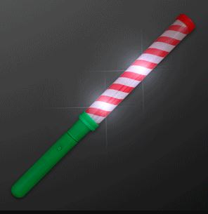 Red and White Candy Cane LED Lights Baton Stick for Christmas party favor