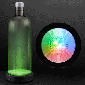 Color Changing LED Bottle Glorifiers. This Color Changing LED Bottle Glorfier provides a unique look to your basic bottle.