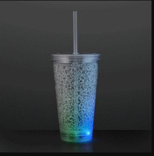 Cracked Ice Light Up Tumbler Cup for a party favor