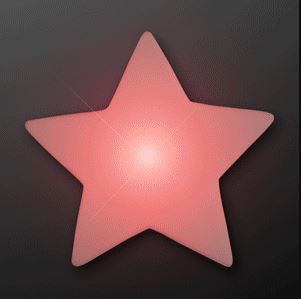 Pink Deco Star Light Table Decoration great for any themed party