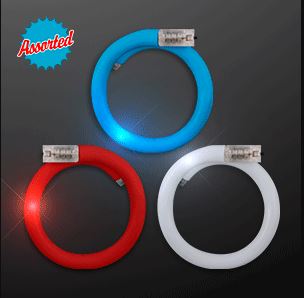 Flashing Tube Bracelets for Fourth of July. These Flashing Tube Bracelets are perfect for the Fourth of July party outfit.