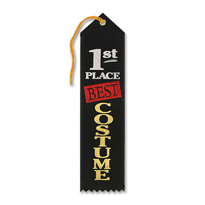 Best Costume 1st Place Award Ribbon (Pack of 6) Best Costume 1st Place Award Ribbon, Halloween, holiday parties, costume accessories