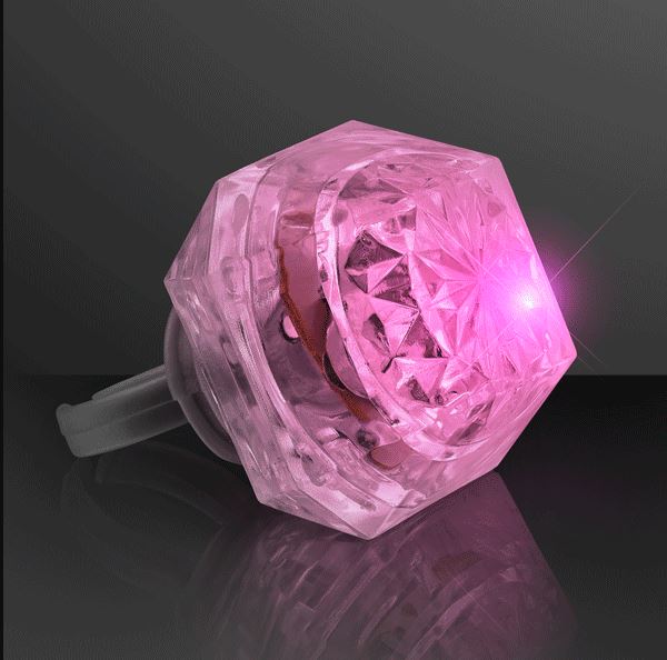 Deluxe gem rings that includes multi-color LED lights. 