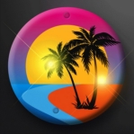 Palm tree sunset pin that lights up.