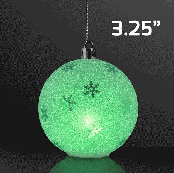 LED Sparkle Snowflake Ornament