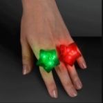 LED Sparkling Stars Christmas Rings. These LED Sparkling Star Christmas rings will bring flare to any Holiday party outfit.