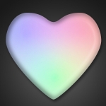 Light Up Aurora Heart LED Pins (Pack of 12) Light Up Aurora Heart LED Pins, light up, flashing, heart, led, pin, party favor, valentine's day, wholesale, inexpensive, bulk