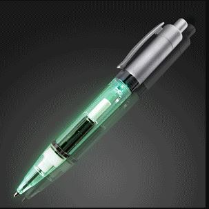 Light Up Plastic Pen (Pack of 12) LED Light Up Plastic Pen, Light up Pens, Trade shows, Light up plastic pen