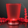 Light Up Red Shot Glass Bead Necklaces. This Light Up Shot Glass Necklace will add fun colors to drinking.