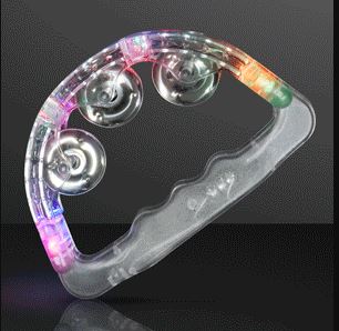 Light Up Tambourines. These light up tambourines are perfect for the one man band night time performance.