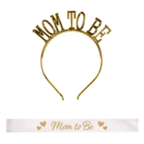 Mom To Be Headband & Sash Set (Pack of 12) 