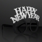 New Year Party Eye Glasses (Pack of 12) New Year Party Eye Glasses, new year's eve, party favor, eye glasses, black and silver, wholesale, inexpensive, bulk