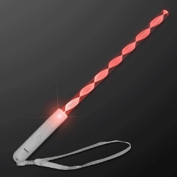 Flashing Spiral Wand (Pack of 12) flashing spiral wand, LED light wand, light up party wand, flashing party favors, AG13 battery wand, parade light wand, kids light up toys, Party Express LED wand
